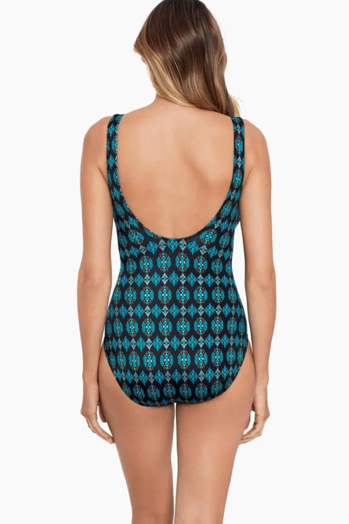 Amarna Criss Cross Escape One Piece Swimsuit