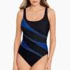 Colorblock Helix One Piece Swimsuit DD-Cup