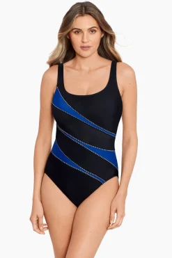 Colorblock Helix One Piece Swimsuit DD-Cup