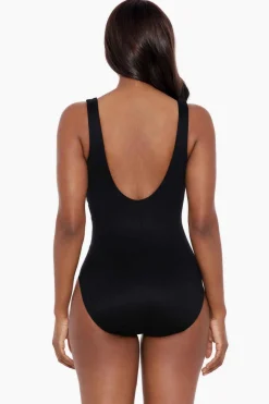 Dot Com Layered Escape One Piece Swimsuit