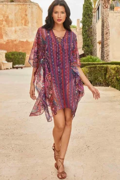 Dynasty Caftan Swim Cover Up