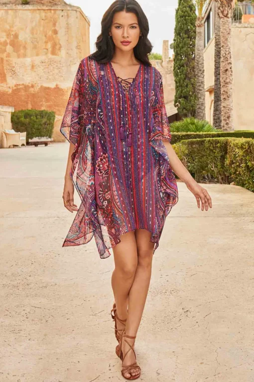 Dynasty Caftan Swim Cover Up
