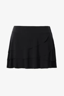 Layered Ruffle Skirt Swim Bottom