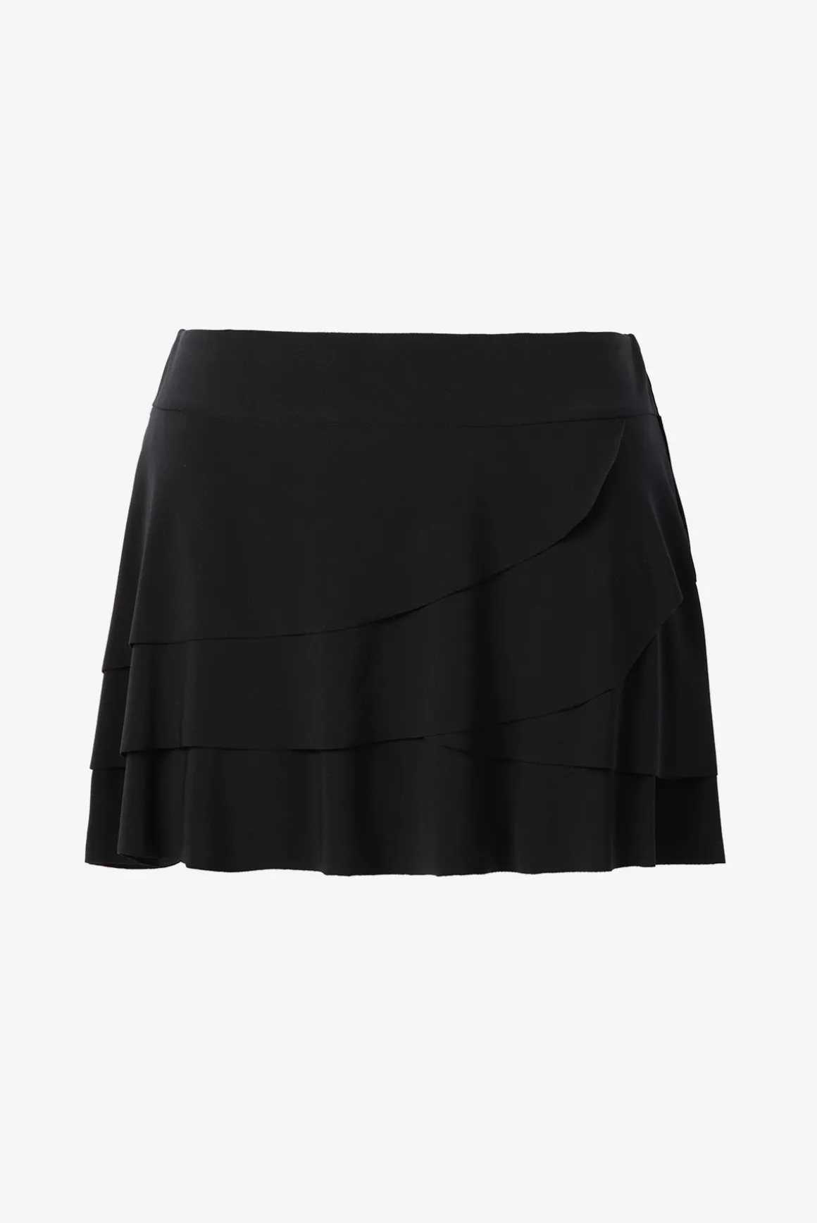 Layered Ruffle Skirt Swim Bottom