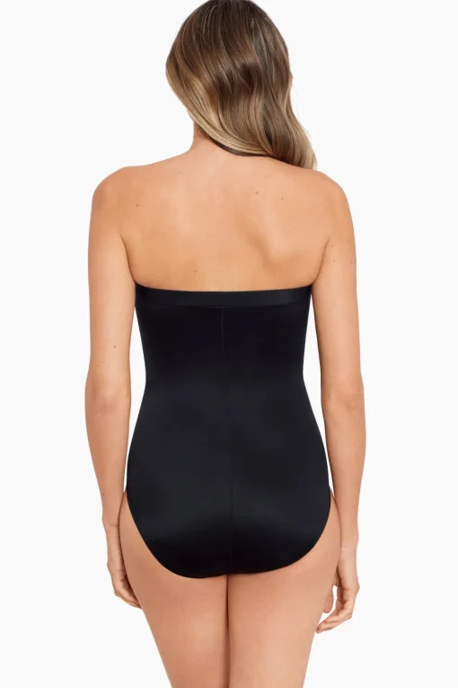 Long Torso Avanti Bandeau One Piece Swimsuit