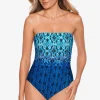 Long Torso Cascada Avanti Bandeau One Piece Swimsuit