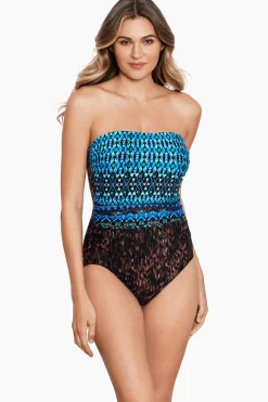 Long Torso Untamed Avanti Bandeau One Piece Swimsuit