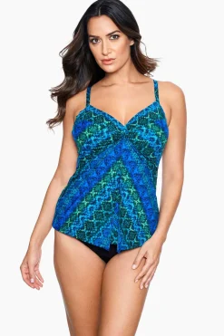 Ocean Ombre Love Knot Tankini Top DD-Cup