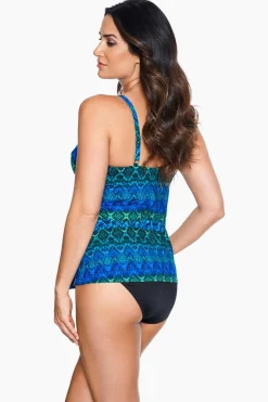 Ocean Ombre Love Knot Tankini Top DD-Cup