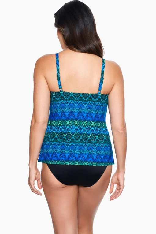 Ocean Ombre Love Knot Tankini Top DD-Cup