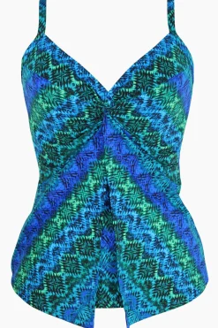 Ocean Ombre Love Knot Tankini Top DD-Cup