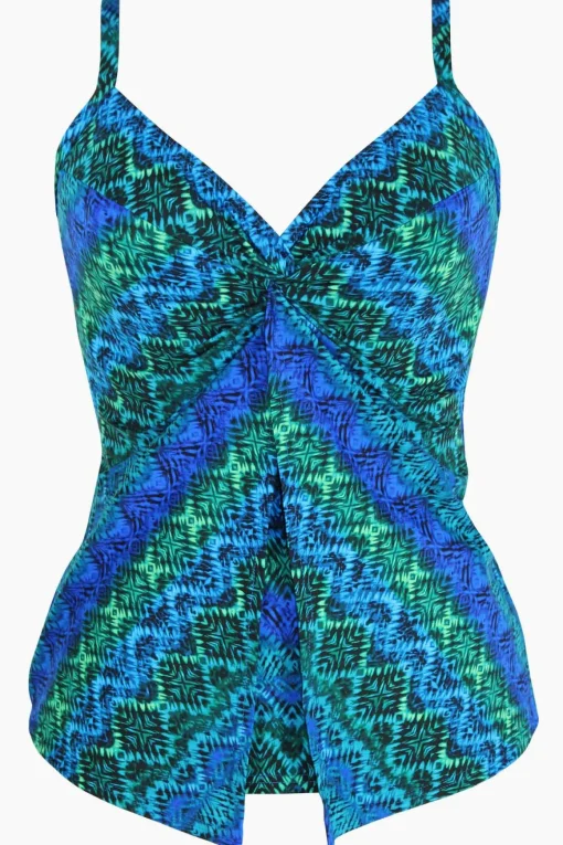 Ocean Ombre Love Knot Tankini Top DD-Cup