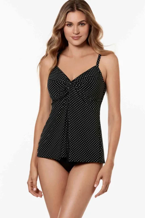 Pin Point Love Knot Tankini Top