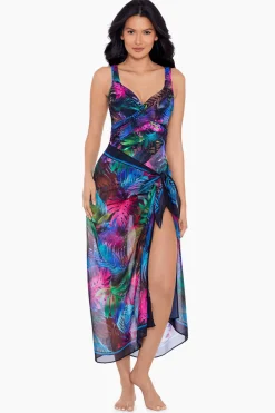 Pixel Palmas Scarf Pareo Swim Cover Up