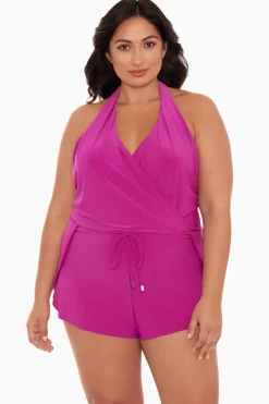 Plus Size Bianca One Piece Romper Swimsuit