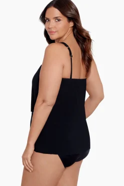 Plus Size Illusionists Mirage Underwire Tankini Top