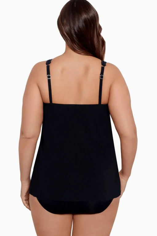 Plus Size Illusionists Mirage Underwire Tankini Top