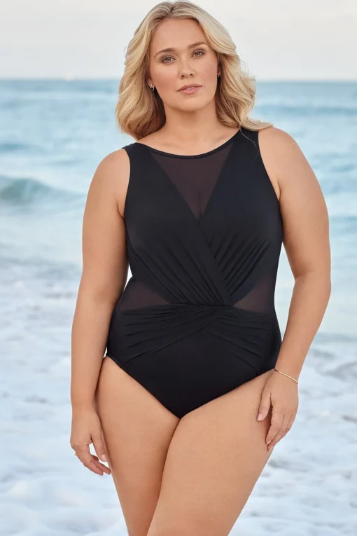 Plus Size Illusionists Palma One Piece Swimsuit
