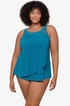 Plus Size Illusionists Ursula Underwire Tankini Top
