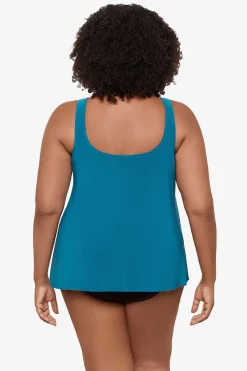 Plus Size Illusionists Ursula Underwire Tankini Top