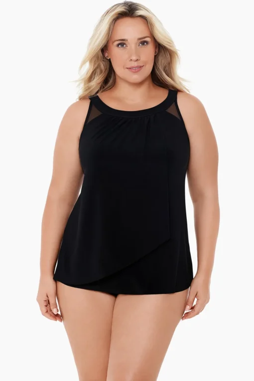 Plus Size Illusionists Ursula Underwire Tankini Top