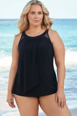 Plus Size Illusionists Ursula Underwire Tankini Top