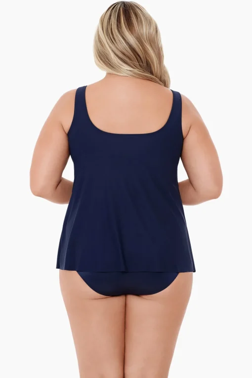 Plus Size Illusionists Ursula Underwire Tankini Top