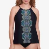 Plus Size Precioso Peephole Tankini Top