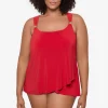 Plus Size Razzle Dazzle Underwire Tankini Top