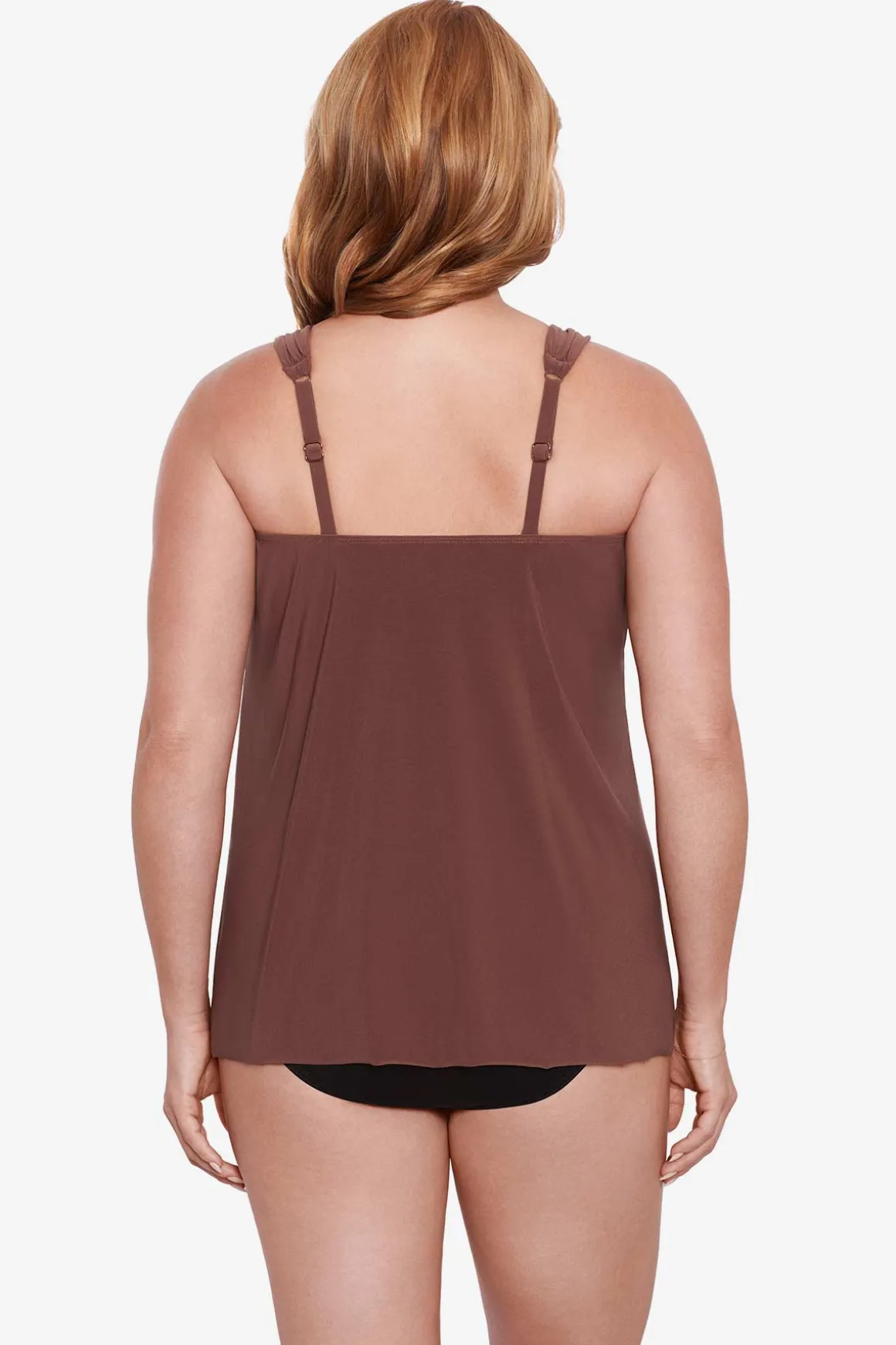 Plus Size Razzle Dazzle Underwire Tankini Top