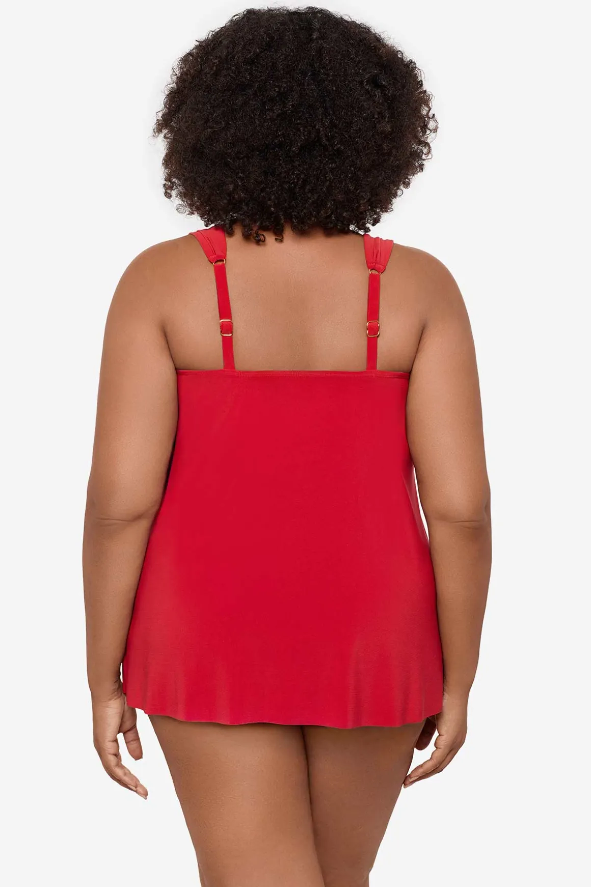 Plus Size Razzle Dazzle Underwire Tankini Top