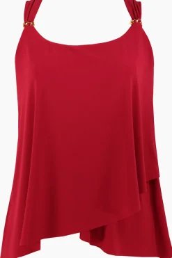 Plus Size Razzle Dazzle Underwire Tankini Top