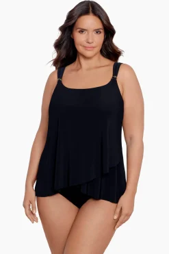 Plus Size Razzle Dazzle Underwire Tankini Top