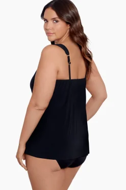 Plus Size Razzle Dazzle Underwire Tankini Top