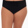 Plus Size Shirred Jersey Swim Bottom