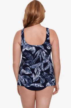 Plus Size Tropica Toile Ursula Tankini Top
