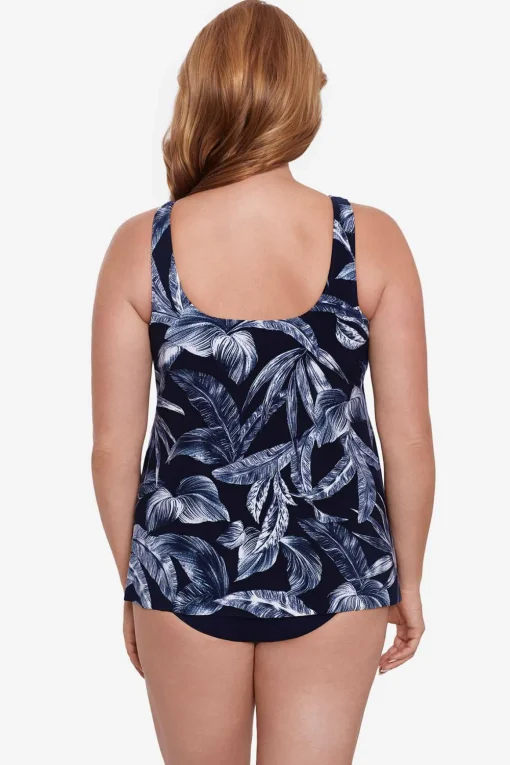Plus Size Tropica Toile Ursula Tankini Top