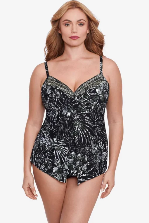 Plus Size Zahara Love Knot Tankini Top
