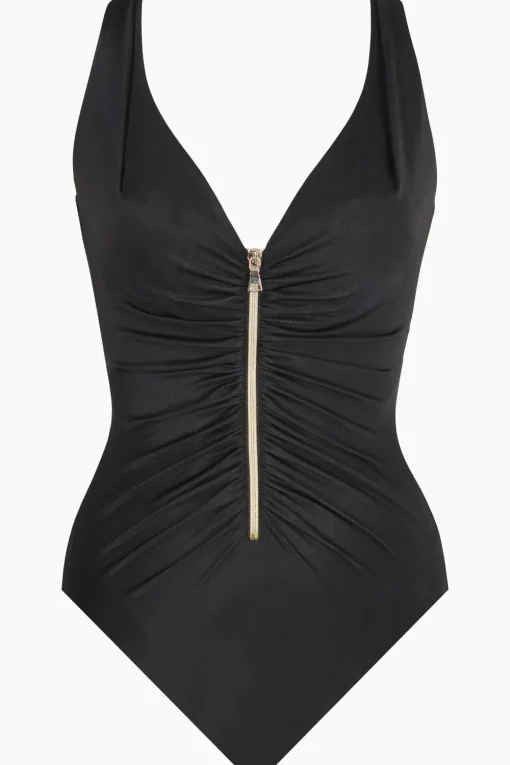 Razzle Dazzle Zipt One Piece Swimsuit