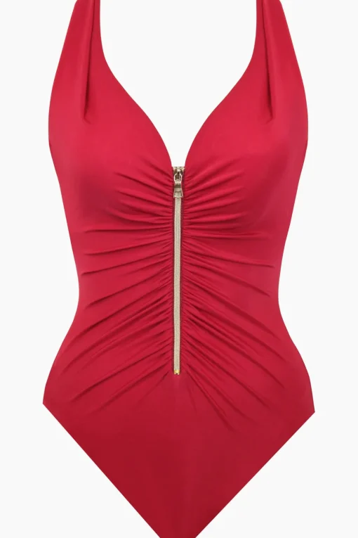 Razzle Dazzle Zipt One Piece Swimsuit