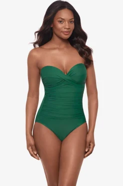 Rock Solid Madrid Bandeau One Piece Swimsuit