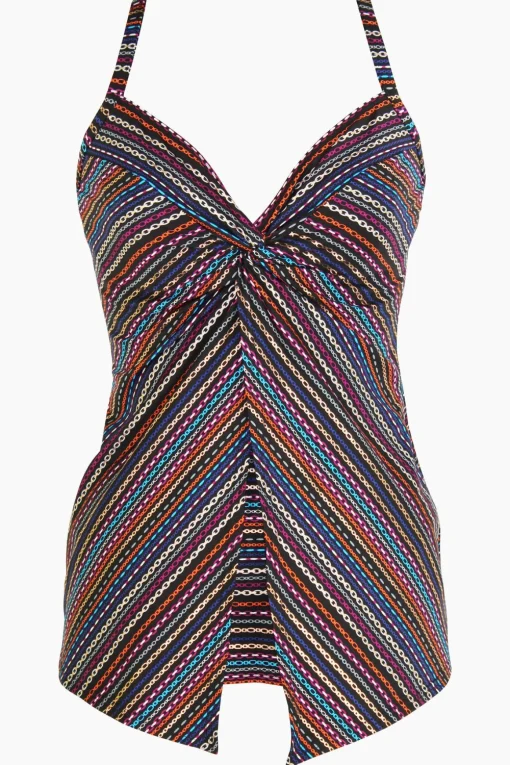 Shimmer Links Love Knot Tankini Top