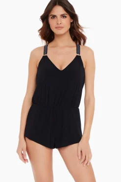 Star Studded Gabby One Piece Romper Swimsuit