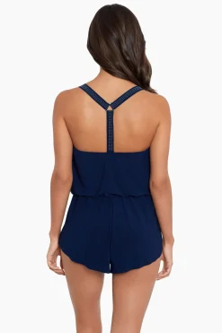 Star Studded Gabby One Piece Romper Swimsuit