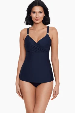 Surplice Underwire Tankini Top D-DDD Cups