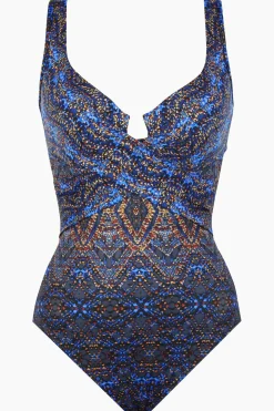 Thebes Criss Cross Escape One Piece Swimsuit