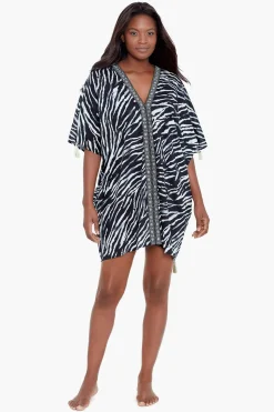 Tigre Sombre Caftan Swim Cover Up