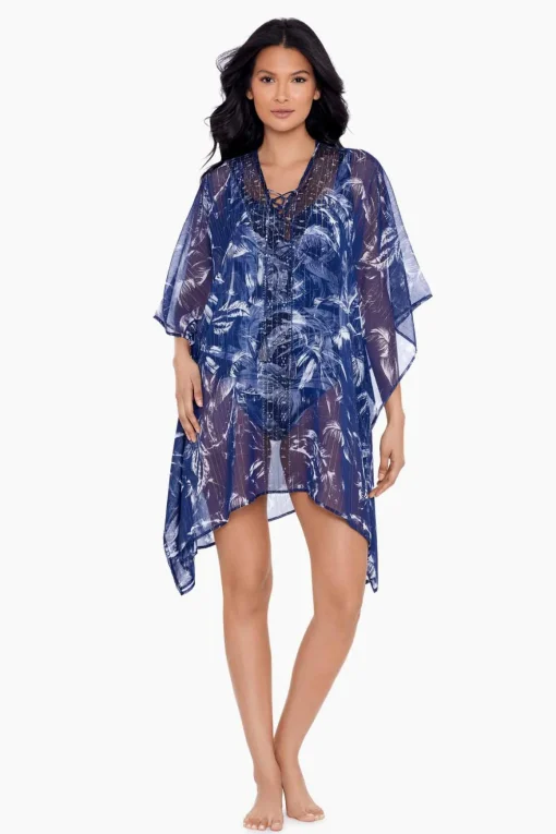 Tropica Toile Caftan Swim Cover Up