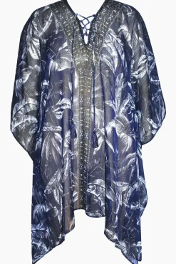 Tropica Toile Caftan Swim Cover Up