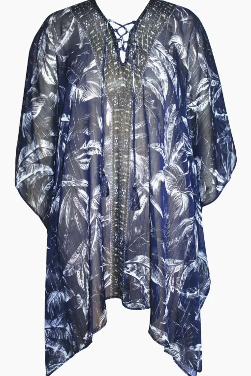 Tropica Toile Caftan Swim Cover Up